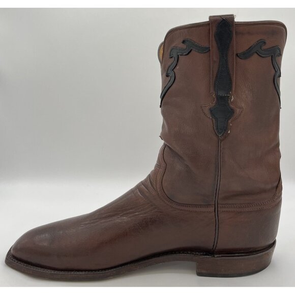LUCCHESE CLASSICS WHISKEY BURNISHED FLORENCE BUFFALO ROPER COWBOY BOOTS MENS 13 main image 4